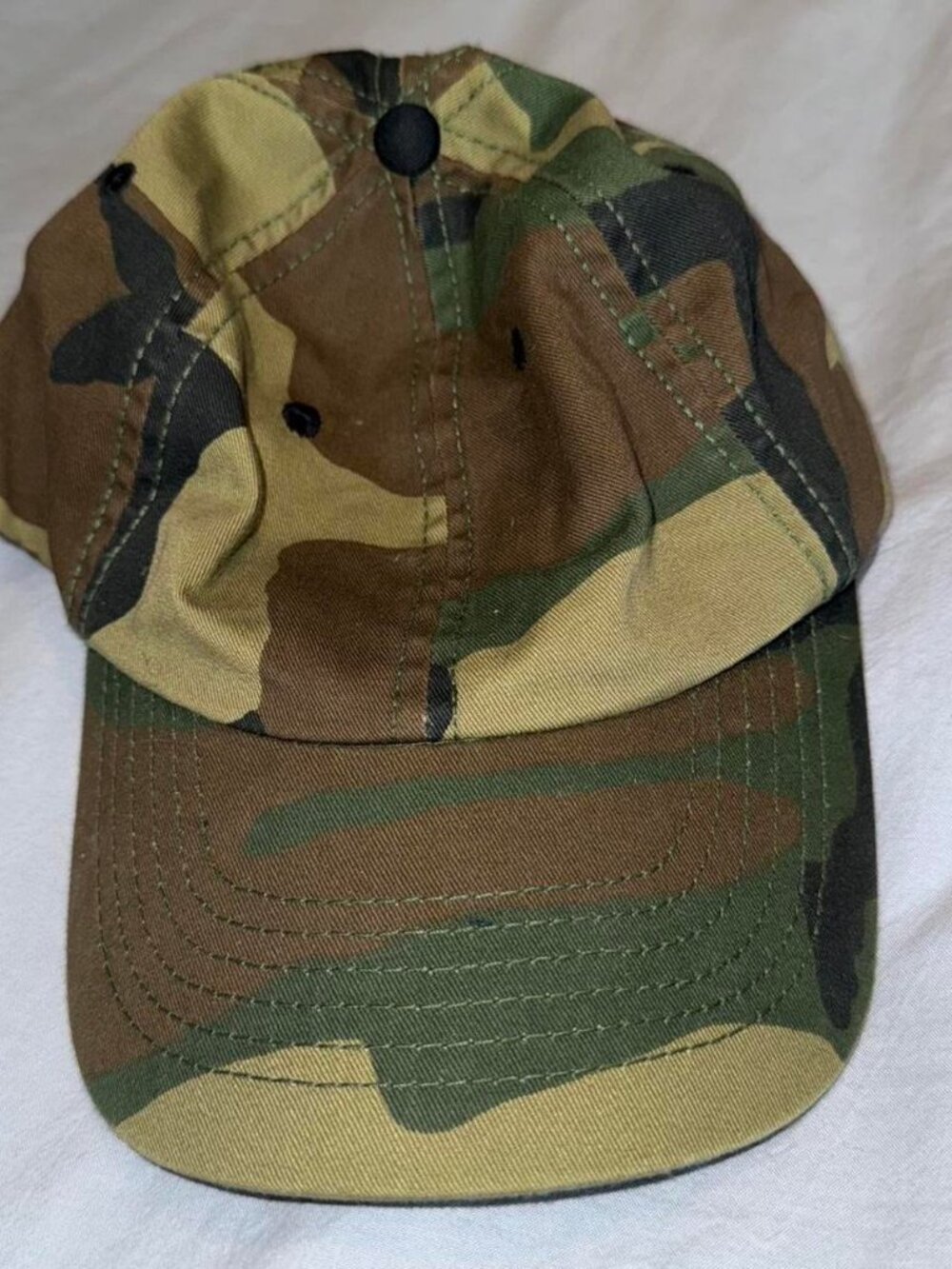 Khaki green camouflage baseball cap